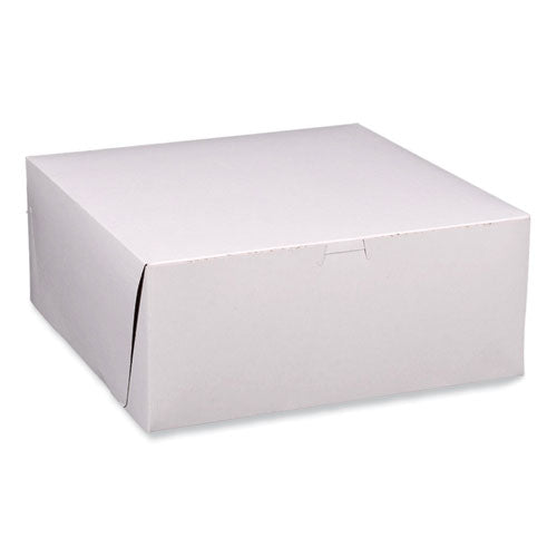 Bakery Boxes, Standard, 14 x 14 x 6, White, Paper, 50/Carton