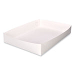 Bakery Boxes, Standard, 26 x 18.5 x 4, White, Paper, 50/Carton