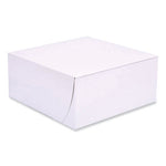 Bakery Boxes, Standard, 9 x 9 x 4, White, Paper, 200/Carton