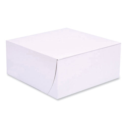 Bakery Boxes, Standard, 9 x 9 x 4, White, Paper, 200/Carton