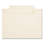 Reinforced Top Tab Fastener Folders, 0.75" Expansion, 2 Fasteners, Legal Size, Manila Exterior, 50/Box