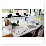 100% Recycled Paper Super Sticky Notes, 3" x 3", Canary Yellow, 70 Sheets/Pad, 24 Pads/Pack