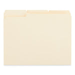 Reinforced Top Tab File Folders, 1/3-Cut Tabs: Assorted, Letter Size, 0.75" Expansion, Manila, 250/Carton