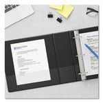 Slant D-Ring View Binder, 3 Rings, 0.5" Capacity, 11 x 8.5, Black