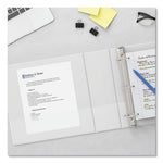 Slant D-Ring View Binder, 3 Rings, 0.5" Capacity, 11 x 8.5, White