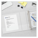 Slant D-Ring View Binder, 3 Rings, 1.5" Capacity, 11 x 8.5, White