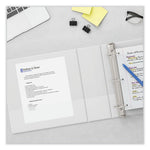 Slant D-Ring View Binder, 3 Rings, 5" Capacity, 11 x 8.5, White