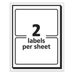 Printable Adhesive Name Badges, 3.38 x 2.33, White, 100/Pack