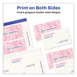 Printable Microperforated Business Cards w/Sure Feed Technology, Laser, 2 x 3.5, Ivory, 250 Cards, 10/Sheet, 25 Sheets/Pack