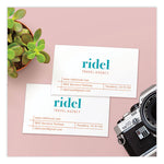 Print-to-the-Edge Microperf Business Cards w/Sure Feed Technology, Color Laser, 2x3.5, White, 160 Cards, 8/Sheet,20 Sheets/PK