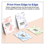 Print-to-the-Edge Microperf Business Cards w/Sure Feed Technology, Color Laser, 2x3.5, White, 160 Cards, 8/Sheet,20 Sheets/PK