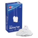 Medium-Weight White Marking Tags, 1.75 x 1.09, 1,000/Box