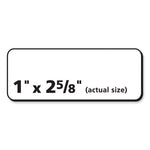 Labels, Laser Printers, 1 x 2.63, White, 30/Sheet, 100 Sheets/Box