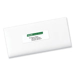 Labels, Laser Printers, 1.33 x 4, White, 14/Sheet, 100 Sheets/Box