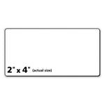 Labels, Laser Printers, 2 x 4, White, 10/Sheet, 100 Sheets/Box