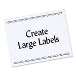 Labels, Laser Printers, 8.5 x 11, White, 100/Box