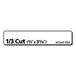 Labels, 0.66 x 3.44, White, 30/Sheet, 50 Sheets/Box