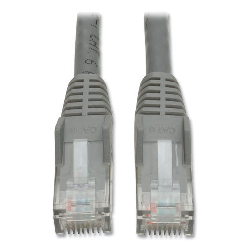 CAT6 Gigabit Snagless Molded Patch Cable, 50 ft, Gray