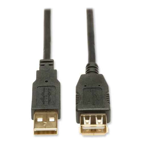 USB 2.0 A Extension Cable, 10 ft, Black