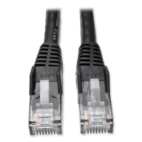 CAT6 Gigabit Snagless Molded Patch Cable, 14 ft, Black