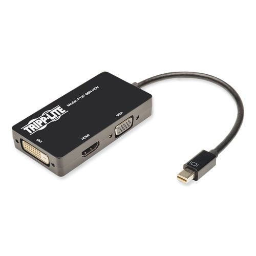 Keyspan Mini DisplayPort to VGA/DVI/HDMI All-in-One Adapter/Converter, Thunderbolt 1 and 2, 6"