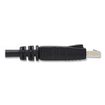 DisplayPort Cable with Latches (M/M), 6 ft, Black