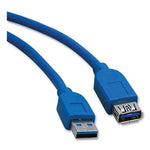 USB 3.0 SuperSpeed Extension Cable, 10 ft, Blue