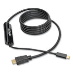 USB Type C to HDMI Cable, 6 ft, Black