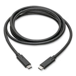 USB 3.1 Gen 1 (5 Gbps) Cable, USB Type-C (USB-C) to USB Type-C (M/M), 5 A, 6 ft, Black