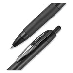 207 Plus+ Gel Pen, Retractable, Medium 0.7 mm, Black Ink, Black Barrel, Dozen