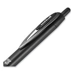 207 Plus+ Gel Pen, Retractable, Medium 0.7 mm, Black Ink, Black Barrel, Dozen