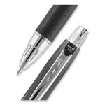 Jetstream Retractable Hybrid Gel Pen, Bold 1 mm, Black Ink, Black/Silver Barrel