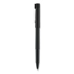 Roller Ball Pen, Stick, Fine 0.7 mm, Black Ink, Black Barrel, Dozen