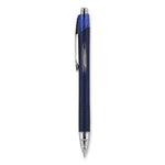 Jetstream Retractable Hybrid Gel Pen, Fine 0.7 mm, Blue Ink, Blue/Silver Barrel