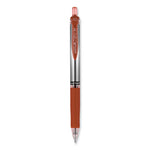 Signo Gel Pen, Retractable, Medium 0.7 mm, Red Ink, Silver/Red Barrel, Dozen