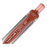 Signo Gel Pen, Retractable, Medium 0.7 mm, Red Ink, Silver/Red Barrel, Dozen