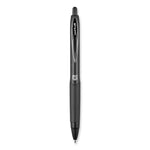 207 Plus+ Gel Pen, Retractable, Medium 0.7 mm, Black Ink, Black Barrel, Dozen