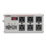 Isobar Surge Protector, 6 AC Outlets, 6 ft Cord, 3,330 J, Light Gray