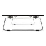 Universal Glass-Top Monitor Riser, 22" x 8" x 3", Clear, Supports 3.9 lbs