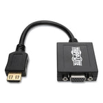 HDMI to VGA with Audio Converter Cable, 6", Black