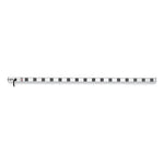 Vertical Power Strip, 16 Outlets, 15 ft Cord, Silver