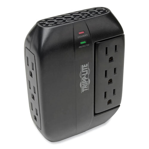 Protect It! Surge Protector, 6 AC Outlets, 1,500 J, Black