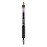 Signo 207 Gel Pen, Retractable, Medium 0.7 mm, Red Ink, Smoke/Black/Red Barrel, Dozen