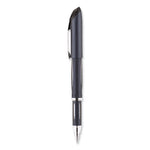 Jetstream Hybrid Gel Pen, Stick, Fine 0.7 mm, Black Ink, Black/Silver Barrel