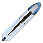 VISION ELITE Hybrid Gel Pen, Stick, Bold 0.8 mm, Blue-Infused Black Ink, White/Blue/Clear Barrel