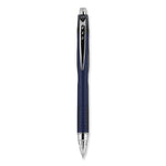 Jetstream Retractable Hybrid Gel Pen, Fine 0.7 mm, Black Ink, Blue/Silver Barrel