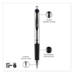 207 Impact Gel Pen, Retractable, Bold 1 mm, Blue Ink, Black/Blue Barrel