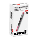 VISION ELITE Hybrid Gel Pen, Stick, Extra-Fine 0.5 mm, Red Ink, Black/Red/Clear Barrel