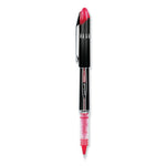 VISION ELITE Hybrid Gel Pen, Stick, Extra-Fine 0.5 mm, Red Ink, Black/Red/Clear Barrel