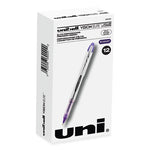 VISION ELITE Hybrid Gel Pen, Stick, Bold 0.8 mm, Violet Ink, White/Violet/Clear Barrel